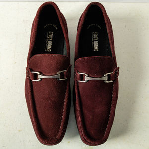 Stacy Adams Newcomb Men's Suede Moc Toe Bit Loafer